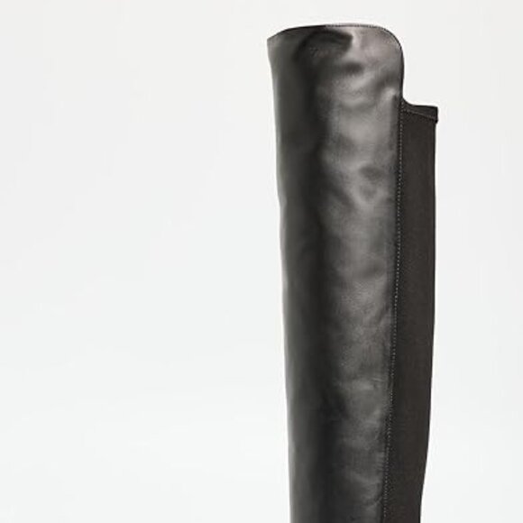 Stuart Weitzman 5050 Bold OTC Stretch Leather Boot in Black - Picture 5 of 5